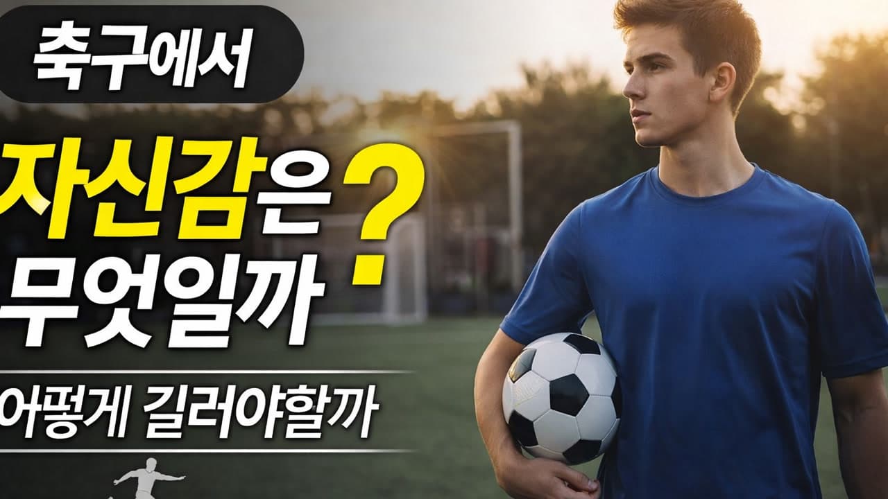 축구에서 자신감은 무엇일까. 어떻게 길러야할까. 